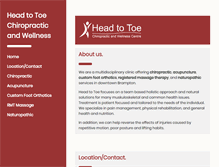 Tablet Screenshot of headtotoechiropractic.com